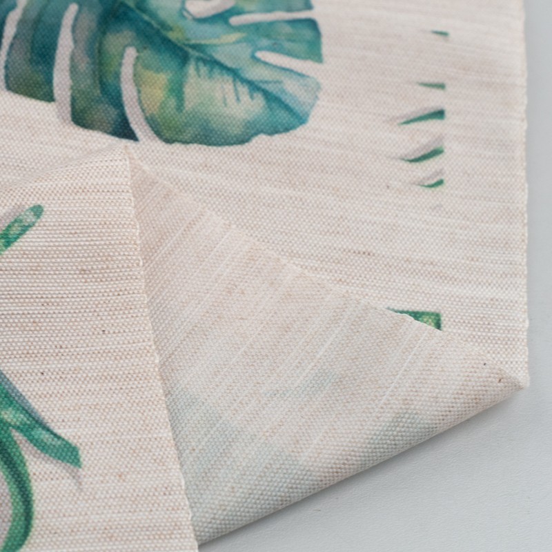 Mantel antimanchas de tela por metros impermeable teflon - Ramas hojas  oliva 46045-1
