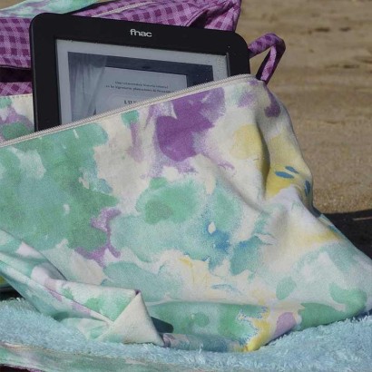 Conjunto de playa funda del eBook