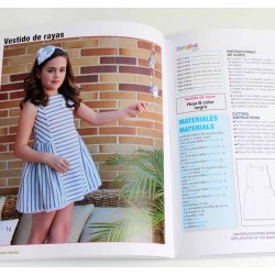 Revista patrones infantiles Nº 4 vestido rayas