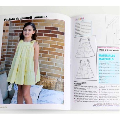 Revista patrones infantiles Nº 4 vestido plumeti