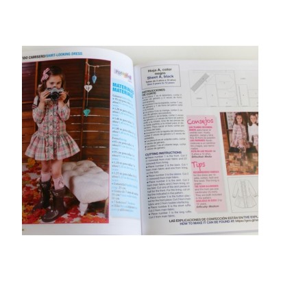 Revista patrones infantiles Nº 8 vestido camisero