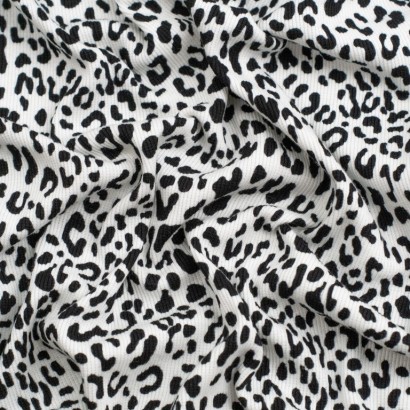 tela de punto canale animal print textura