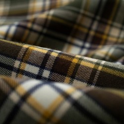 Tela de franela tartan clasica detalle