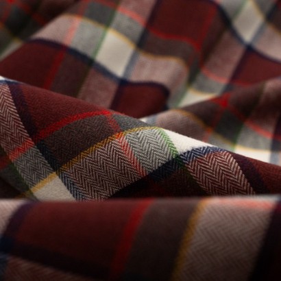 Tela de franela tartan moderna detalle