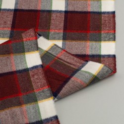 Tela de franela tartan moderna revés